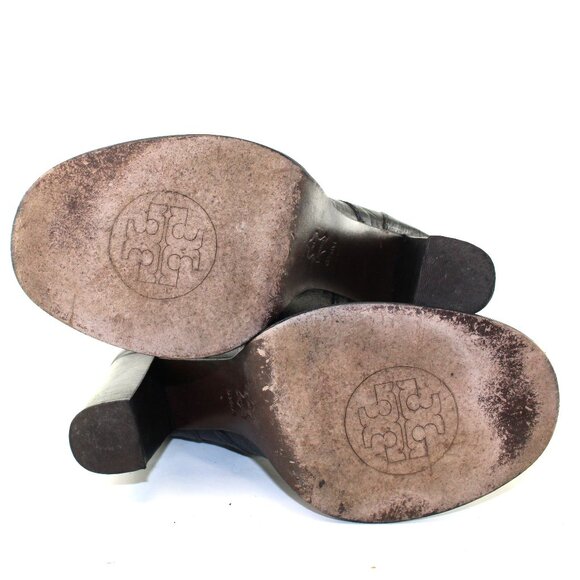 Tory Burch Jaden Buckle Leather Heeled Boots (US 6.5/EU 37) - Picture 9 of 12